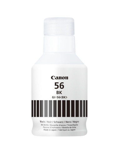 Botella tinta canon gi - 56bk 170ml 6000 paginas