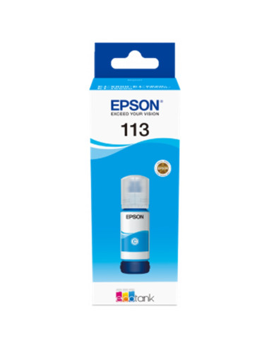 Cartucho tinta epson 113 ecotank pigment c13t06b240 cian ink bottle