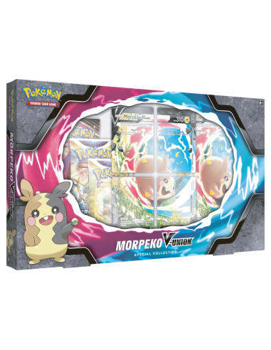 Juego de cartas pokemon colección morpeko v union box q2 2022 inglés