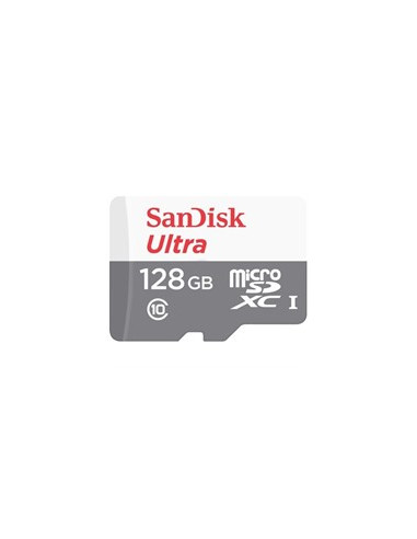 Tarjeta memoria micro secure digital sd xc + adaptador sandisk - 128gb - clase 10 - sdxc - 100mb - s