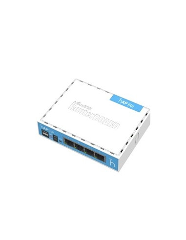 Mikrotik router board rb - 9412nd hap lite with 650mhz cpu 32mb ram 4xlan built - in 2.4ghz 802b - g - n 2x2 two chain wireless