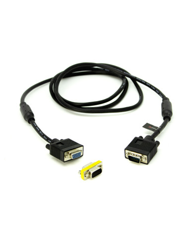 Cable svga d - sub15 de 3 m - m - h con adaptador m - m