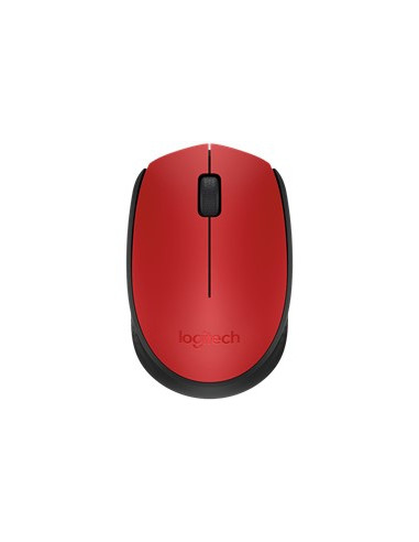 Mouse raton logitech m171 optico wireless inalambrico rojo