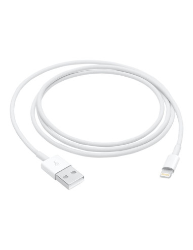 Cable original apple iphone usb tipo a a lightning 1m -  macho - macho -  blanco