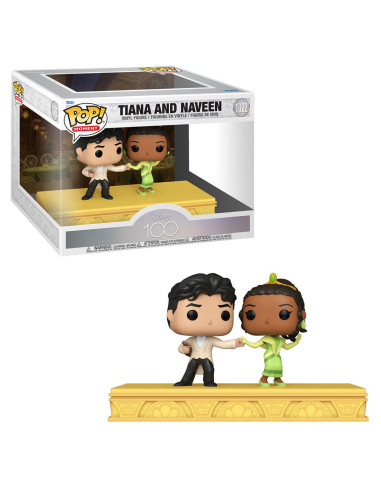 Funko pop moment pack de 2 disney 100 aniversario tiana & naveen 67976