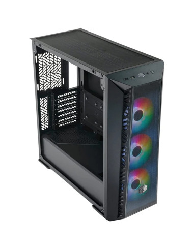 Caja ordenador gaming atx coolermaster mb520 negra cristal templado -  3 x 120mm argb