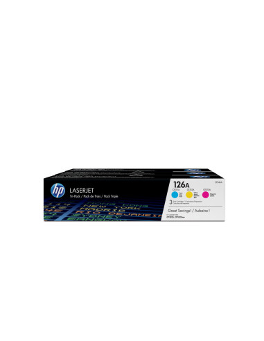 Multipack toner hp 126a cian magenta amarillo