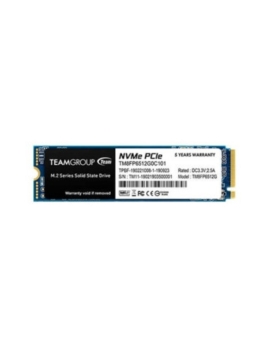 Disco duro interno m2 ssd 512gb pcie3 teamgroup mp33 2280 - l: 1700mb - s e: 1400 mb - s