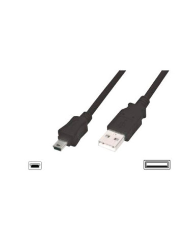 Cable usb 2.0 equip tipo a -  b mini (5pin) 1.8m