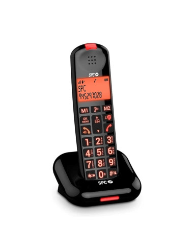 Telefono fijo inalambrico spc comfort kairo negro