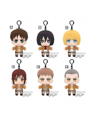 Peluche banpresto attack on titan tomonui plush assort series 1 unidad aleatoria