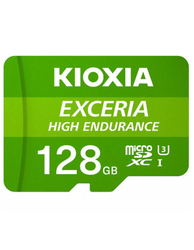 Tarjeta micro sd kioxia 128gb exceria high endurance uhs - i c10 r98 con adaptador