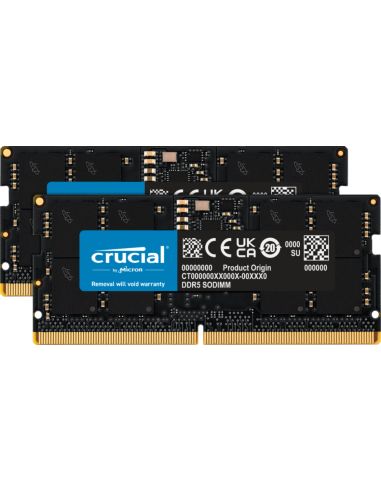 Memoria ram ddr5 32gb 2x16gb crucial  - sodimm - 4800 mhz - cl40