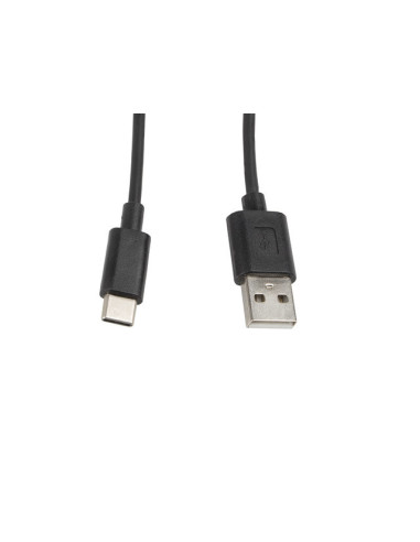 Cable usb lanberg 2.0 macho -  usb tipo c macho 1m negro