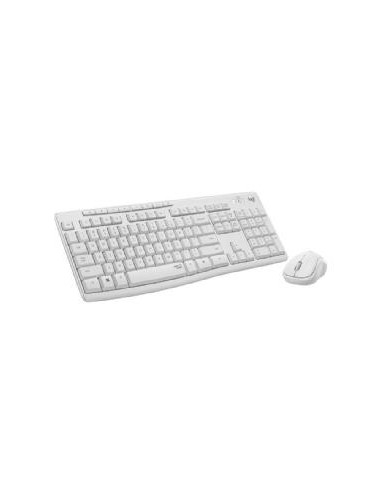 Teclado + mouse logitech mk295 silent blanco wireless inalambrico