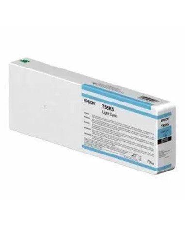 Cartucho tinta epson t55k500 ultrachrome hdx - hd light cyan 700ml