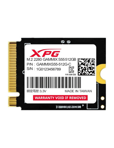 Disco duro interno solido ssd adata xpg gammix s55 512gb m.2