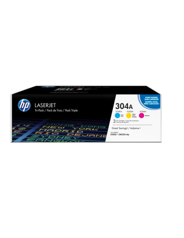 Multipack toner hp 304a cian magenta amarillo