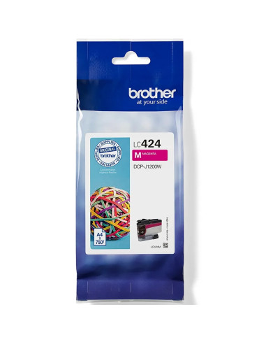 Cartucho tinta brother lc424m magenta 750 paginas