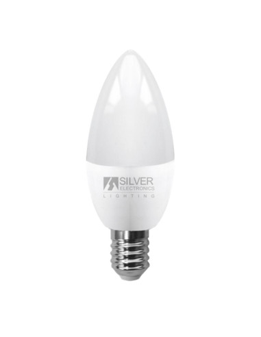 Bombilla led silver electronic eco vela 5w35w -  e14 -  3000k -  436 lm -  160º -  luz calida -  a+