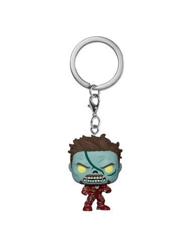 Funko pop keychain llavero marvel what if iron man zombie 57400