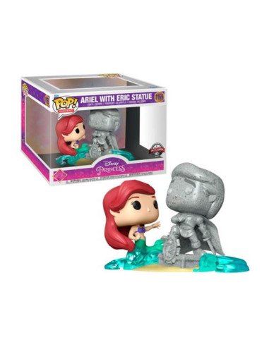 Funko pop moment disney la sirenita princesa ariel con estatua de eric 58795