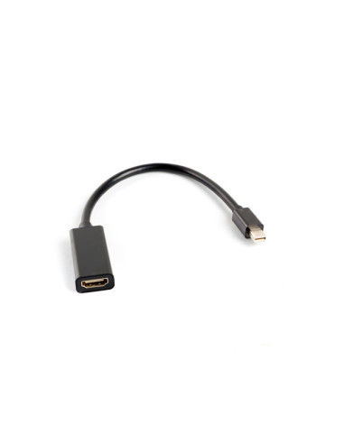 Adaptador lanberg minidisplayport macho -  hdmi hembra 20cm negro