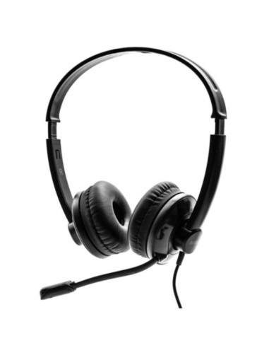 Auriculares nilox microfono control volumen negro alambrico usb