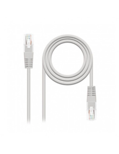 Latiguillo cable red utp cat6 rj45 nanocable 10m gris 10m -  gris