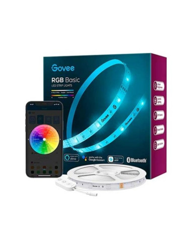 Tira led govee rgb smart wifi+bt h615a 5m -  modo musica -  control por voz