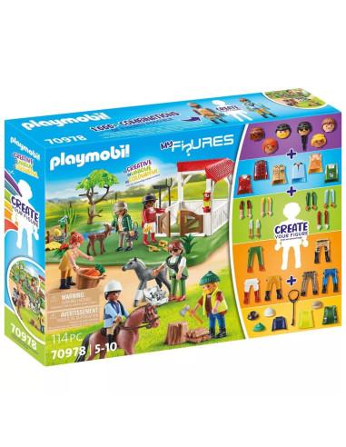 Playmobil my figures rancho caballos