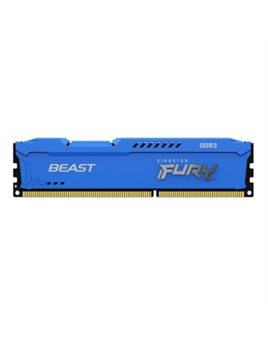 Memoria ram ddr3 8gb kingston - 1600mhz - pc4 - 28800 - fury beast - azul