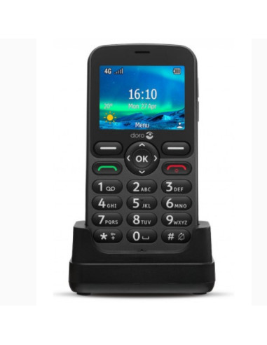 Telefono movil doro 5860 black - 2.4pulgadas -  4g - negro