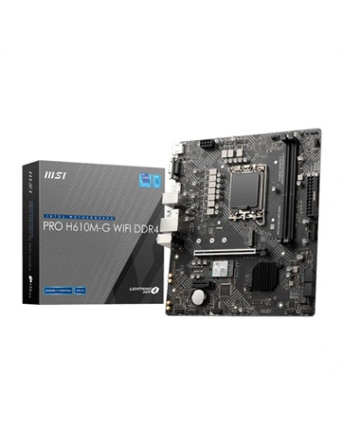 Placa base msi pro h610m - g wifi ddr4 matx 1700