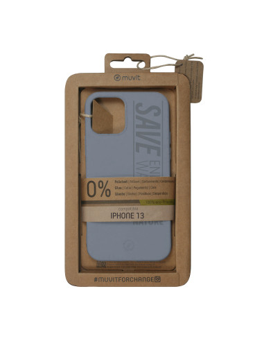 Funda muvit bambootek para apple iphone 13 gris