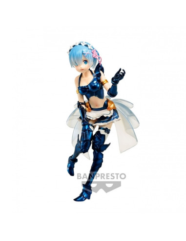 Figura banpresto re:zero  chronicle exq -  rem vol.4 maid armour ver.