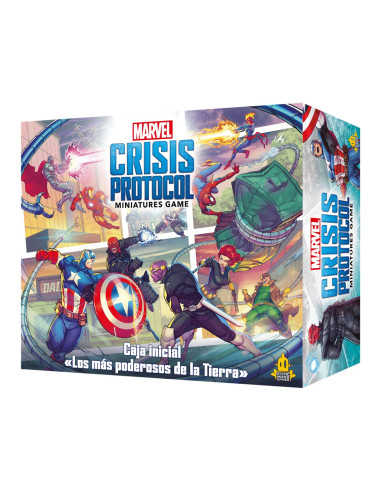 Juego de mesa marvel crisis protocol caja inicial los mas poderosos de la tierra edad recomendada 14 años