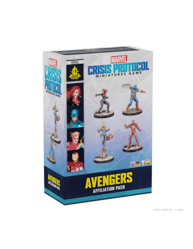 Juego de mesa marvel crisis protocol avengers affiliation pack edad recomendada 14 años