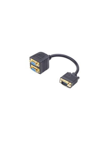 Cable monitor gembird splitter vga hembra - macho 0.2m