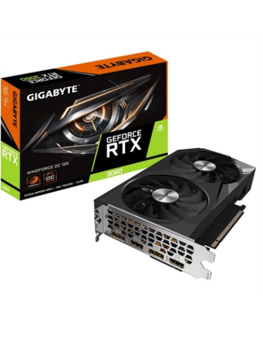 Tarjeta grafica gigabyte rtx 3060 windforce oc 12gb gddr6 2 x dp - 2 x hdmi - pci express 4.0