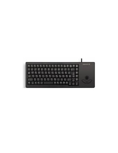 Teclado cherry xs trackball raton integrado compacto usb negro