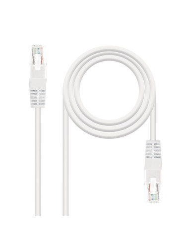 Latiguillo cable red utp cat.6 rj45 nanocable 3m blanco