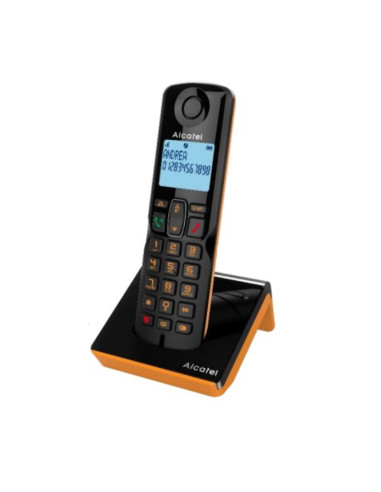 Telefono fijo inalambrico alcatel s280 daso ewe black - orange