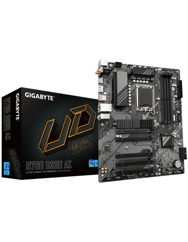 Placa base gigabyte b760 ds3h 1700 ax atx -  4x ddr5 -  4x sata3 -  1x usb 3.2 -  1x usb tipo c -  4x usb 2.0