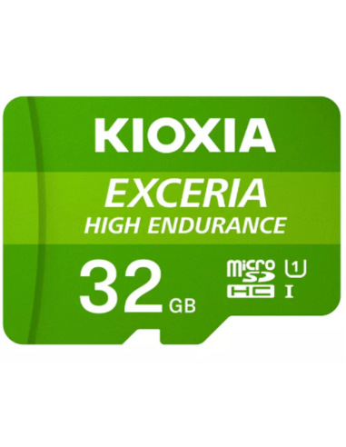 Tarjeta micro sd kioxia 32gb exceria high endurance uhs - i c10 r98 con adaptador