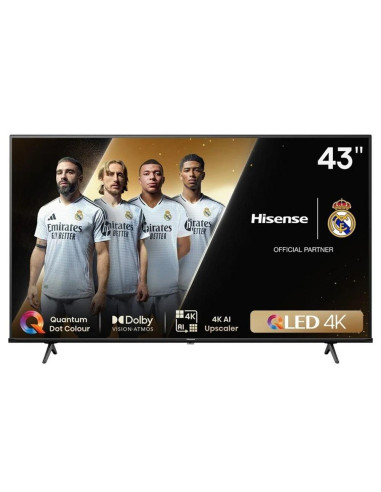 Tv hisense 43pulgadas qled 4k uhd -  43e7nq -  smart tv