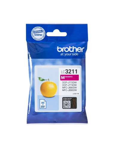 Cartucho tinta brother lc3211m magenta 200 paginas