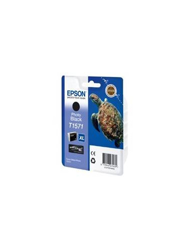 Cartucho tinta epson t157140 negro foto para epson photo r3000 - c13t15714010 -  tortuga