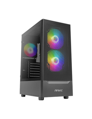 Caja ordenador gaming antec nx410 atx 2 x usb 2.0 1 x usb 3.0 sin fuente negro rgb