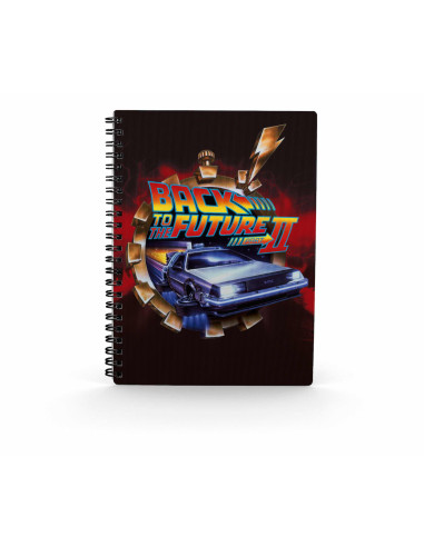 Libreta efecto 3d poster bttf 2 regreso al futuro